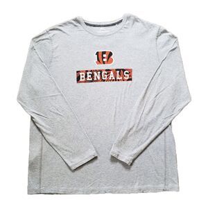 Tommy Bahama Cincinnati Bengals Size XL Mens Gray Long Sleeve Shirt NFL Classic